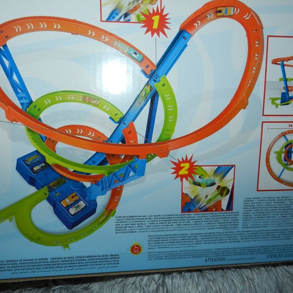 Hot Wheels Action Spiral Speed Crash Track Set Motorized Booster🆕⌚📦🏃💨🚚 - Picture 9 of 16